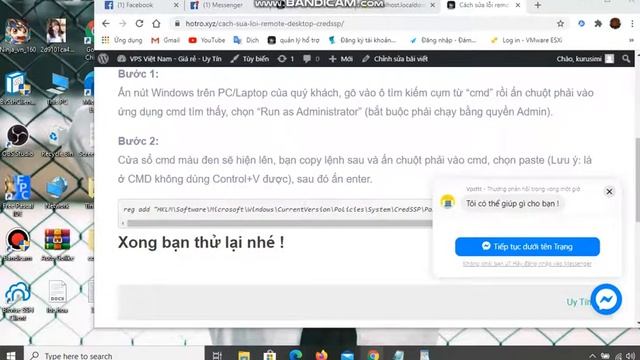 Cách sửa lỗi remote Desktop CredSSP ( Vpsttt.com ) смотреть онлайн