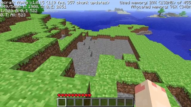 Minecraft Java Edition Alpha v1.0.15 смотреть онлайн