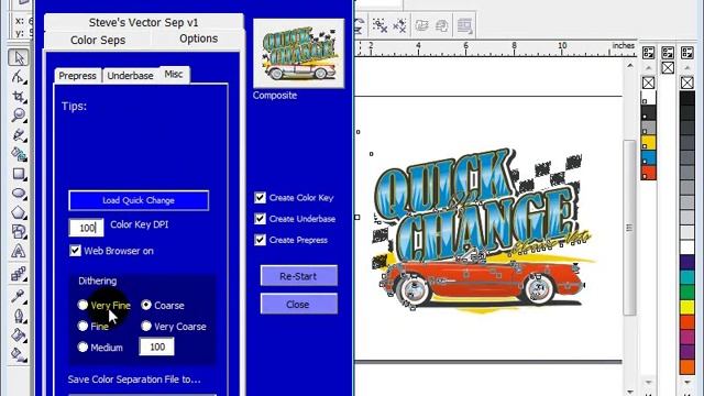 Spot Color Separation in CorelDRAW 3 & x4 with Vector Sep смотреть онлайн