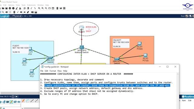 CCNA DAY 28: Configure DHCP Server for Multiple VLANs | DHCP + Inter-VLAN Routing in Packet Tracer смотреть онлайн