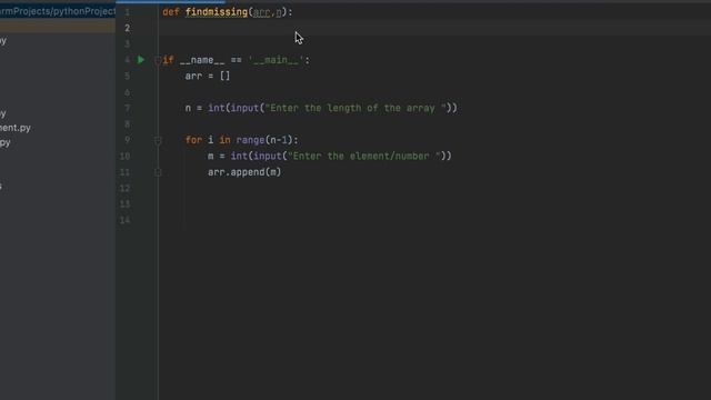 Python program to find missing number in array | step by step explanation смотреть онлайн
