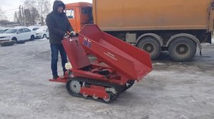 Мини думпер на гусеничном ходу