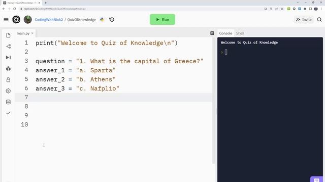 Quiz Game Part 1 - Python for Absolute Beginners Course смотреть онлайн