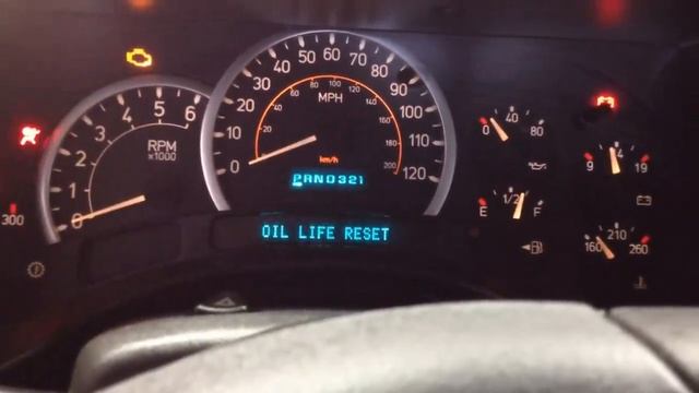 Reset Oil Change Light - 2003 To 2009 H2 Hummer