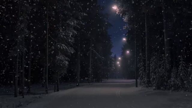 Snowstorm in the winter forest. Метель в зимнем лесу 2ч. sound for sleep смотреть онлайн