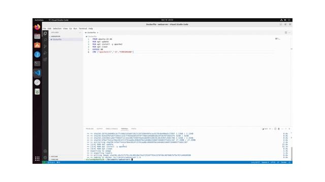 Dockerfile tutorial for building an Apache webserver image смотреть онлайн