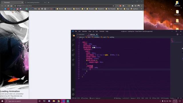 Card Loader Animation - Html And Scss смотреть онлайн