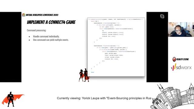 Event-sourcing principles with Rust - Virtual Developers Conference 2020 смотреть онлайн