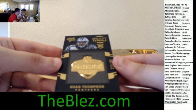 2015 Panini Black Gold Football Case Break PYT #6 смотреть онлайн