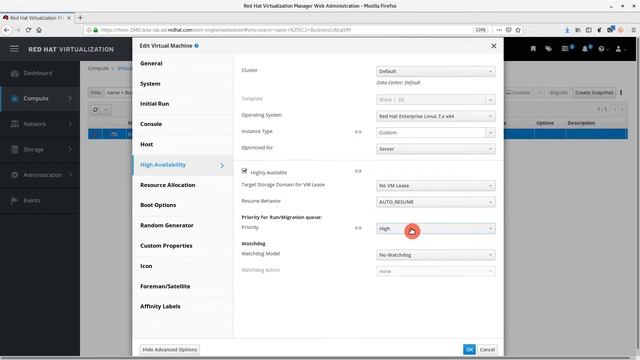 Configuring VM High Availability in Red Hat Virtualization Manager (v2) смотреть онлайн