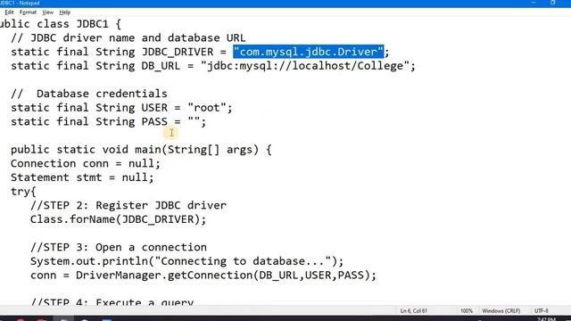 CS-25 JDBC with MySQL Demo L-03 смотреть онлайн