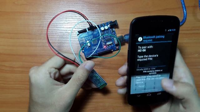 Connect Android device to Arduino via HC-06 Bluetooth module смотреть онлайн