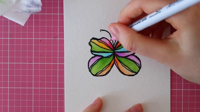 SPARKLY WATERCOLORING with ZIG Clean Color Real Brush Markers & Unity Stamp Company Stamps смотреть онлайн