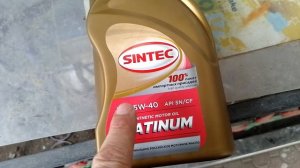 Моторное масло SINTEC 5w40 PLATINUM. Почему стучат "гидрики".