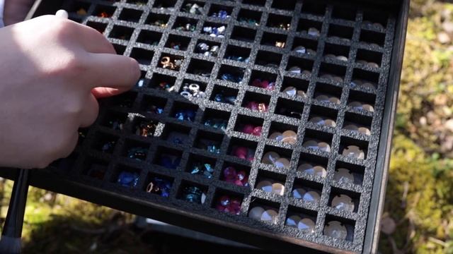 АСМР / ASMR. Мои кейсы для хранения кристаллов Swarovski. Сваровски. Тихий шёпот. Лес. Пение птиц. смотреть онлайн