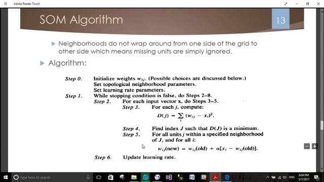lec 6 (2-2) Neural Network SOM Algorithm in Arabic (شرح عربي) смотреть онлайн