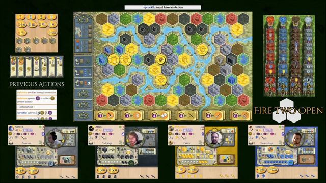 Terra Mystica - учусь играть, смотрю видео турниров. смотреть онлайн