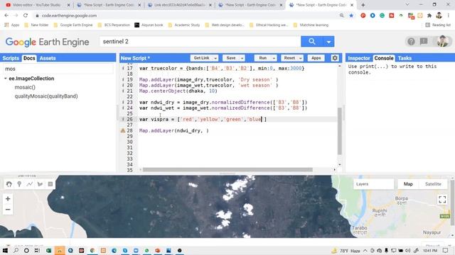 Water surface mapping & LULC Band combinations || Google Earth Engine online Training 6th Batch смотреть онлайн