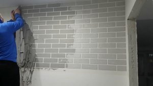 ИМИТАЦИЯ КИРПИЧА. СКОТЧ И ГИПСОВАЯ ШТУКАТУРКА