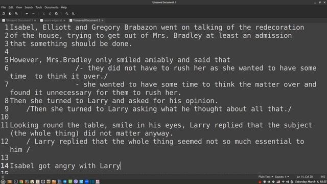 SYNTAX - перестройка диалога в косвенную речь -1 смотреть онлайн