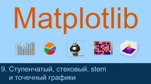 #9. Рисуем ступенчатые, стековые, stem и точечные графики | Matplotlib уроки