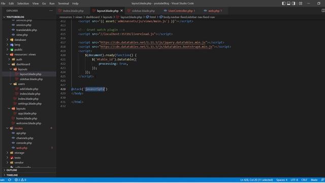 12 - show users by using Yajra datatables in Laravel 9 عربي смотреть онлайн