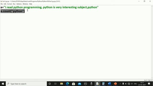 #olevel | #python | ch. 6 | part 2 |count function | #pragyasisodiya смотреть онлайн