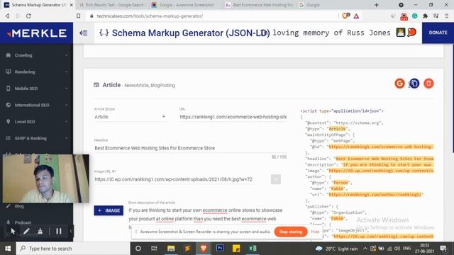 Schema Code JSON-LD Check & Implementation in Website | Schema Markup Code Generator Tutorial смотреть онлайн