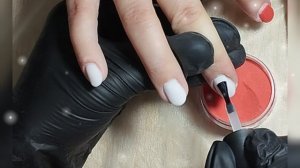 Пудровый маникюр или титановые ногти или дип-маникюр с поталью💖 #правскаямария #пудровыйманикюр