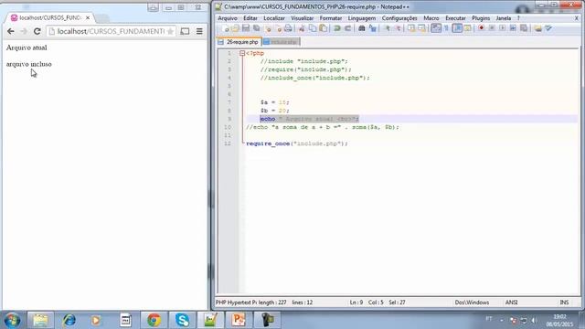 Curso de PHP - Aula 068 - PHP do Zero para Iniciantes - Organizar Código PHP com Include e Require смотреть онлайн