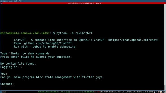 ChatGPT With Terminal Linux смотреть онлайн