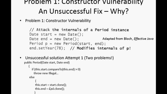 Immutability and Value Objects in Java смотреть онлайн