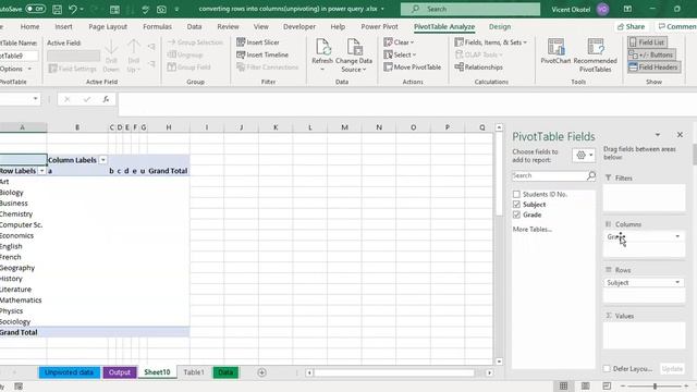 Convert Columns to Rows in Excel NO Transpose, NO Formulas Just UNPIVOT in Power Query смотреть онлайн