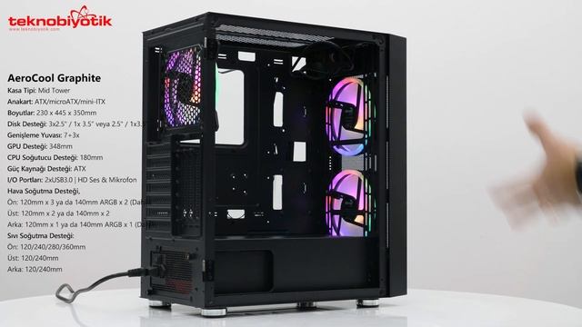 Kibar ARGB CANAVAR Aerocool Graphite ! смотреть онлайн
