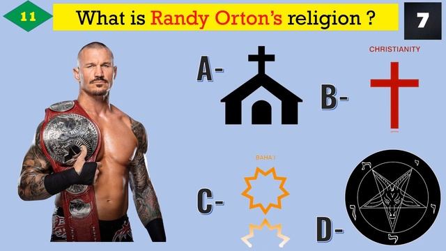 WWE QUIZ - Can You Match WWE Superstars & Their Religion? | Christian , Muslim , Jewish , Hindu.. смотреть онлайн