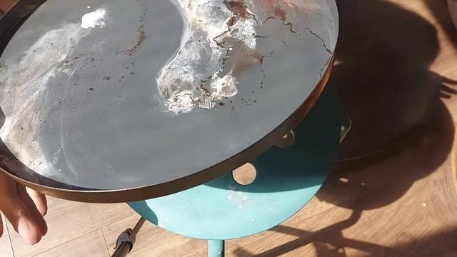 Side Table Tutorial For Beginners ? Resin & Alcohol Ink Table Step By Step Tutorial ?Resin Epoxy Ar смотреть онлайн