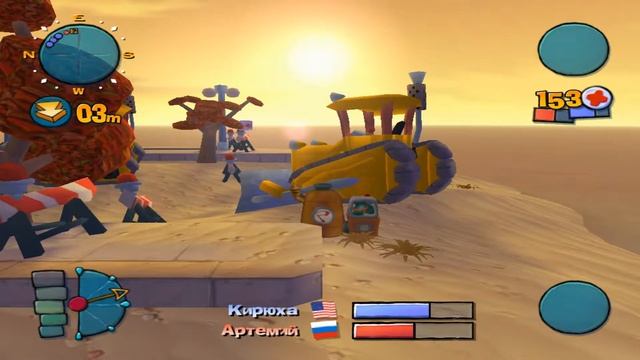 WORMS 4 MAYHEM-Коллективная игра смотреть онлайн