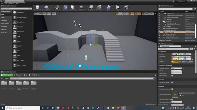 Unreal Engine Tutorial Physics 04: Physics Volumes смотреть онлайн