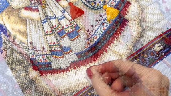 Декорирование работы "Северная сказка"