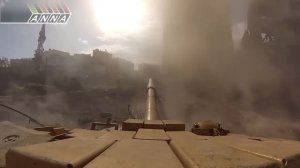 Попадание в танк Т 72 из РПГ 29 Вампир