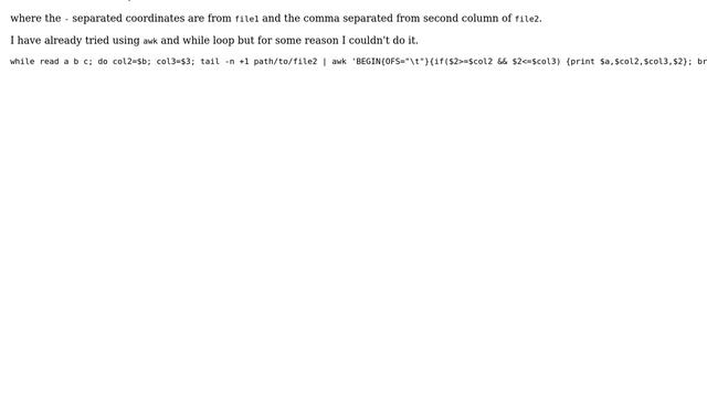 Unix & Linux: Comparing two tsv files смотреть онлайн