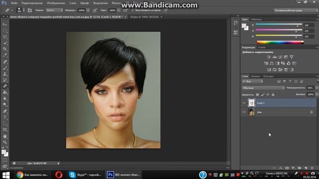 Как заменить, поменять лицо в фотошопе? смотреть онлайн