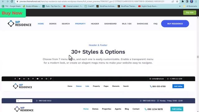 Residence Real Estate WordPress Theme смотреть онлайн