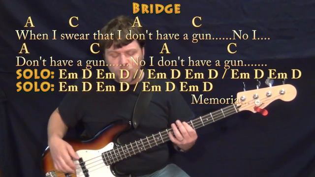 Come As You Are (Nirvana) Bass Guitar Cover Lesson with Chords/Lyrics смотреть онлайн