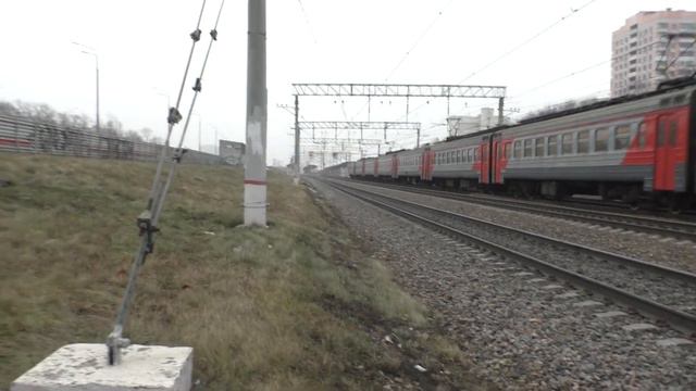 Электропоезд ЭР2Т-7215 сообщением Москва - Черусти