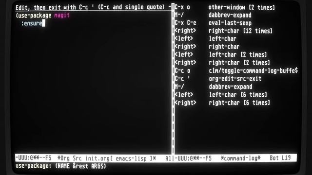 emacs is great - Ep 2, use-package and command-log-mode смотреть онлайн