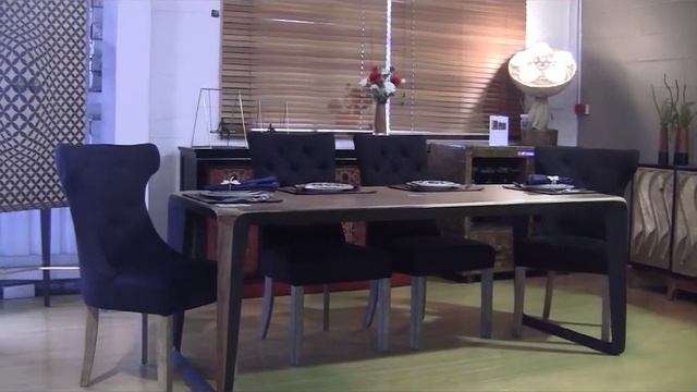 Dining Corner with Luxe Buffet and Atoll solid timber slab dining table смотреть онлайн