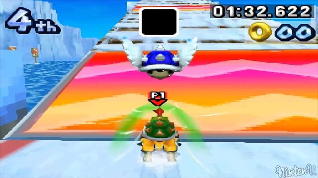Mario & Sonic at the Olympic Winter Games (DS) - All Characters Ski Cross Racing Gameplay смотреть онлайн