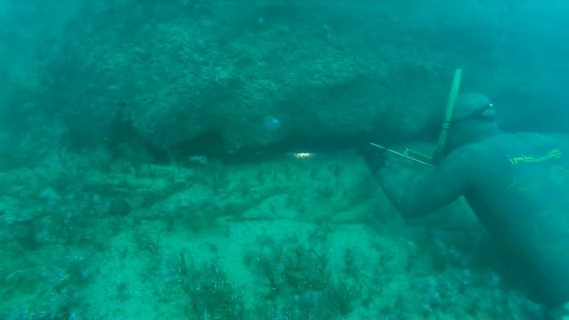 Подводная охота в Черном море, Горбыль зимой смотреть онлайн