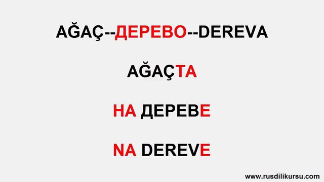 RUSÇA TÜRKÇE -DE -DA KULLANIMI смотреть онлайн